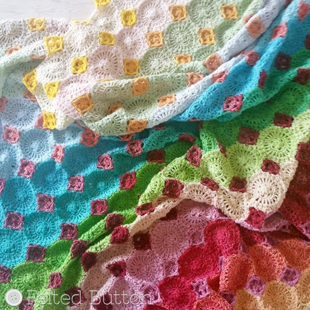 Strawberries and Cream Blanket Crochet Pattern