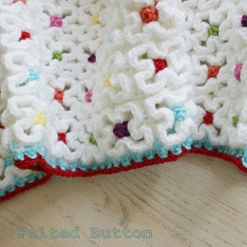 Crazy-Good Mat | Crochet Pattern | Felted Button