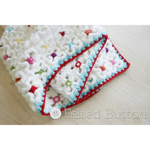 Crazy-Good Mat | Crochet Pattern | Felted Button
