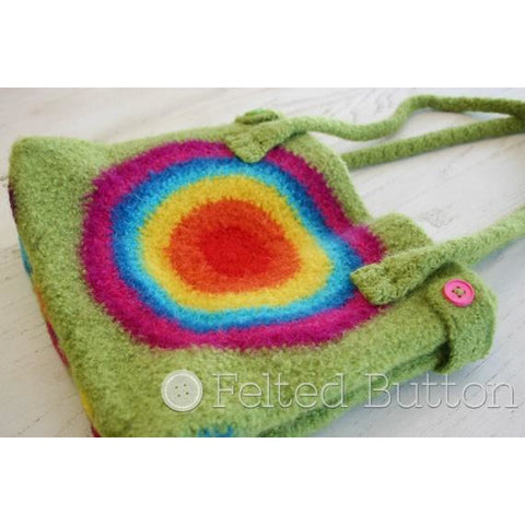 It's Stashing Tote | Crochet Bag Pattern  | Felted Button