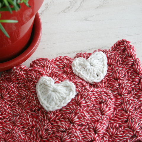 I Heart Boot Cuffs | Crochet Pattern | Felted Button