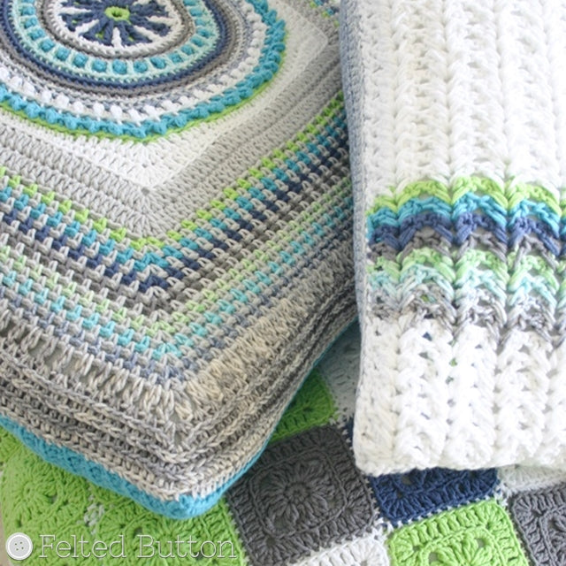 Taking Shape Pillows | Crochet Pattern | Felted Button