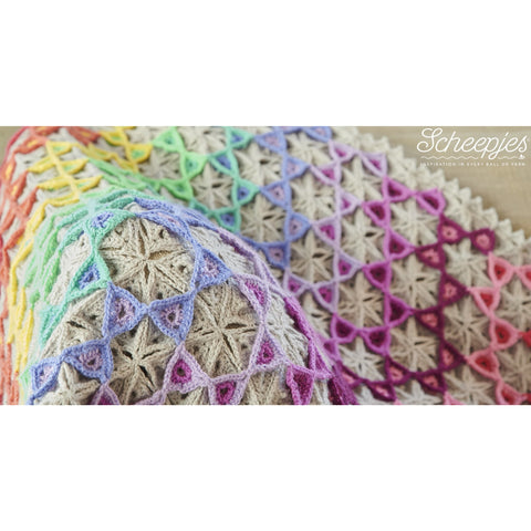 Prism Blanket | Crochet Pattern | Felted Button