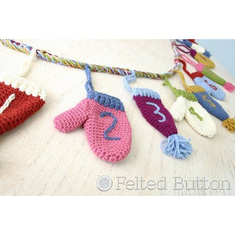Cozy Christmas Countdown | Crochet Pattern | Felted Button