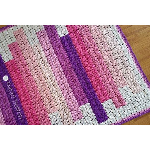 Teetering Tower Blanket | Crochet Pattern | Felted Button