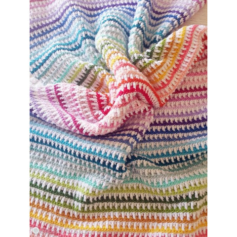 Janus Blanket | Crochet Pattern | Felted Button