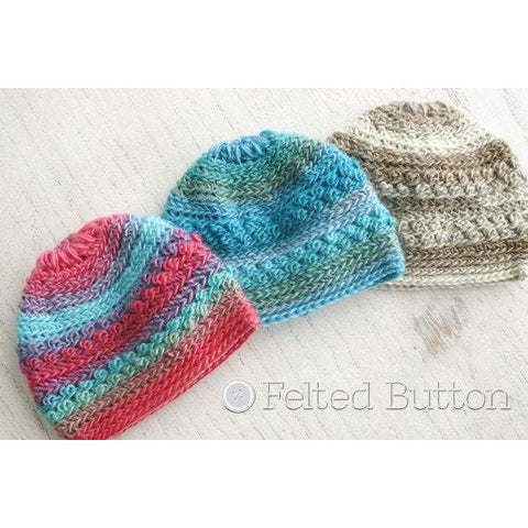 Only Just Born Hat | Crochet Pattern | Felted Button