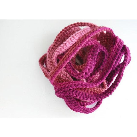 Ombre String Cowl | Crochet Pattern | Felted Button