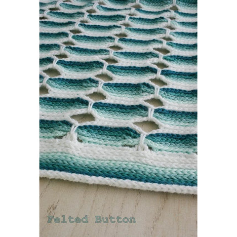 Candy Stick Blanket | Crochet Pattern | Felted Button