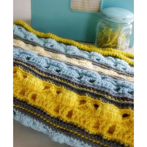 Coming Home Blanket | Crochet Pattern | Felted Button