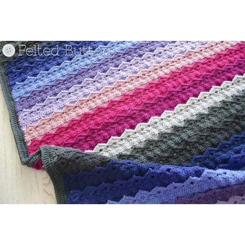 Royal Icing Blanket | Crochet Pattern | Felted Button